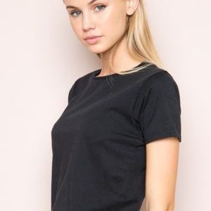 Brandy Melville Black Short Sleeve Top